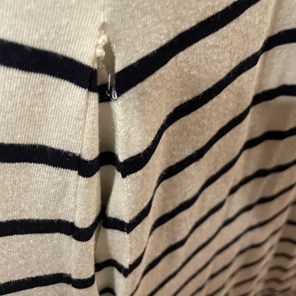 Anthropologie Amour Vert Striped High-Low Dress - Picture 9 of 9